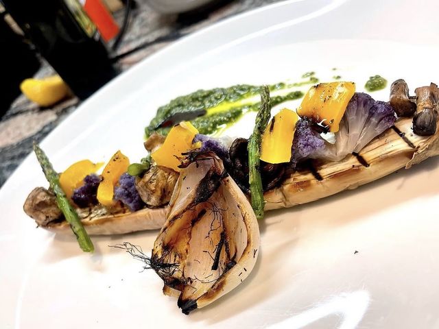 Grilled vegetables with herb pesto — Private Chef Los Cabos